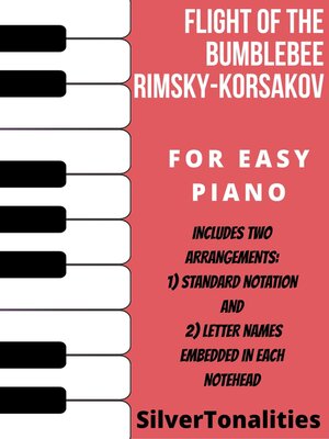 cover image of Flight of the Bumble Bee Easy Piano Sheet Music Combo